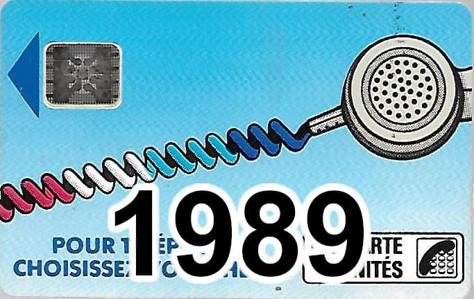 Carte téléphonique 1989