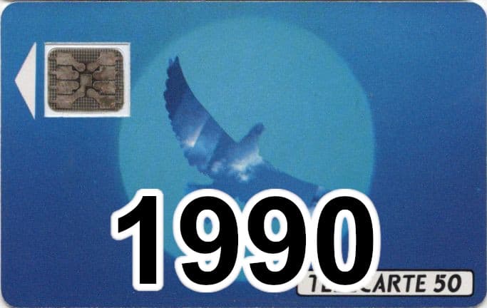 Carte téléphonique 1990