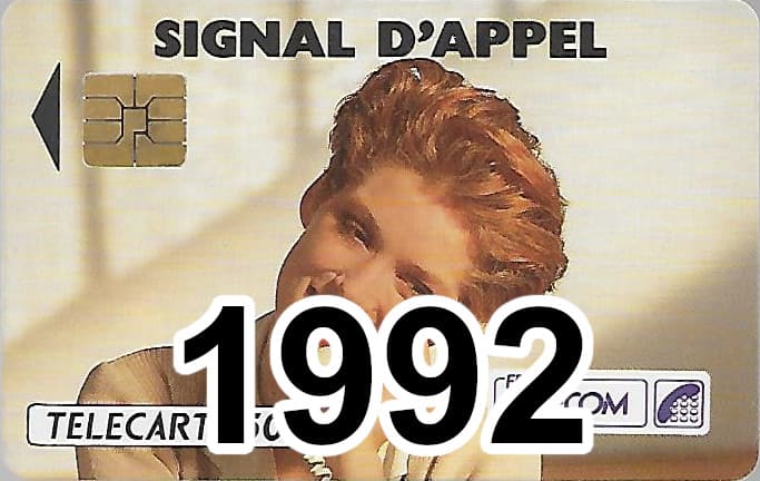 Carte téléphonique 1992