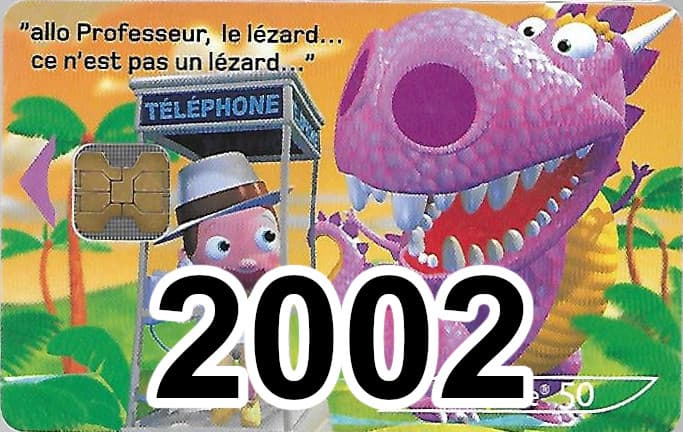 Carte téléphonique 2002